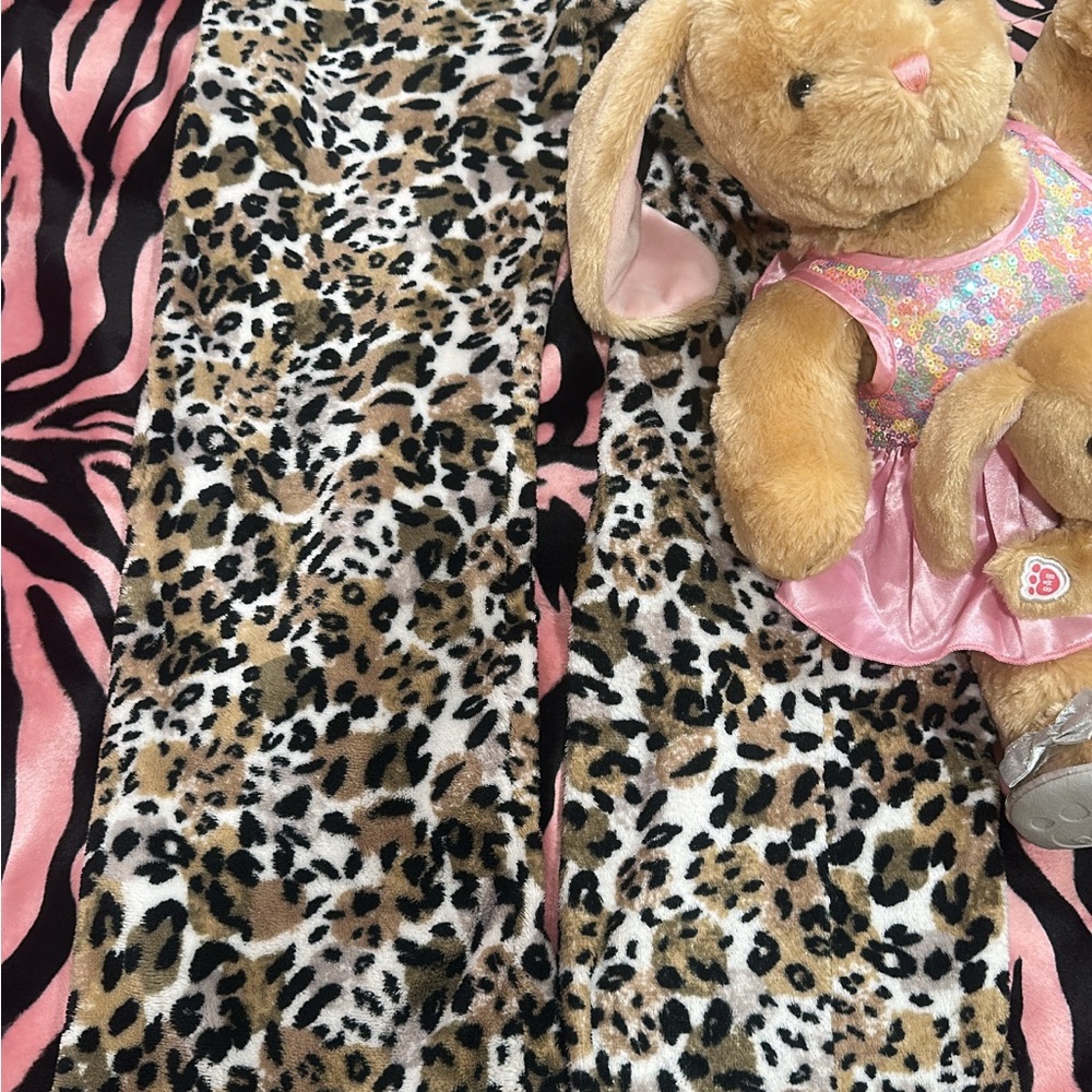 Pink and Brown Cheetah Print Pajama Pants
